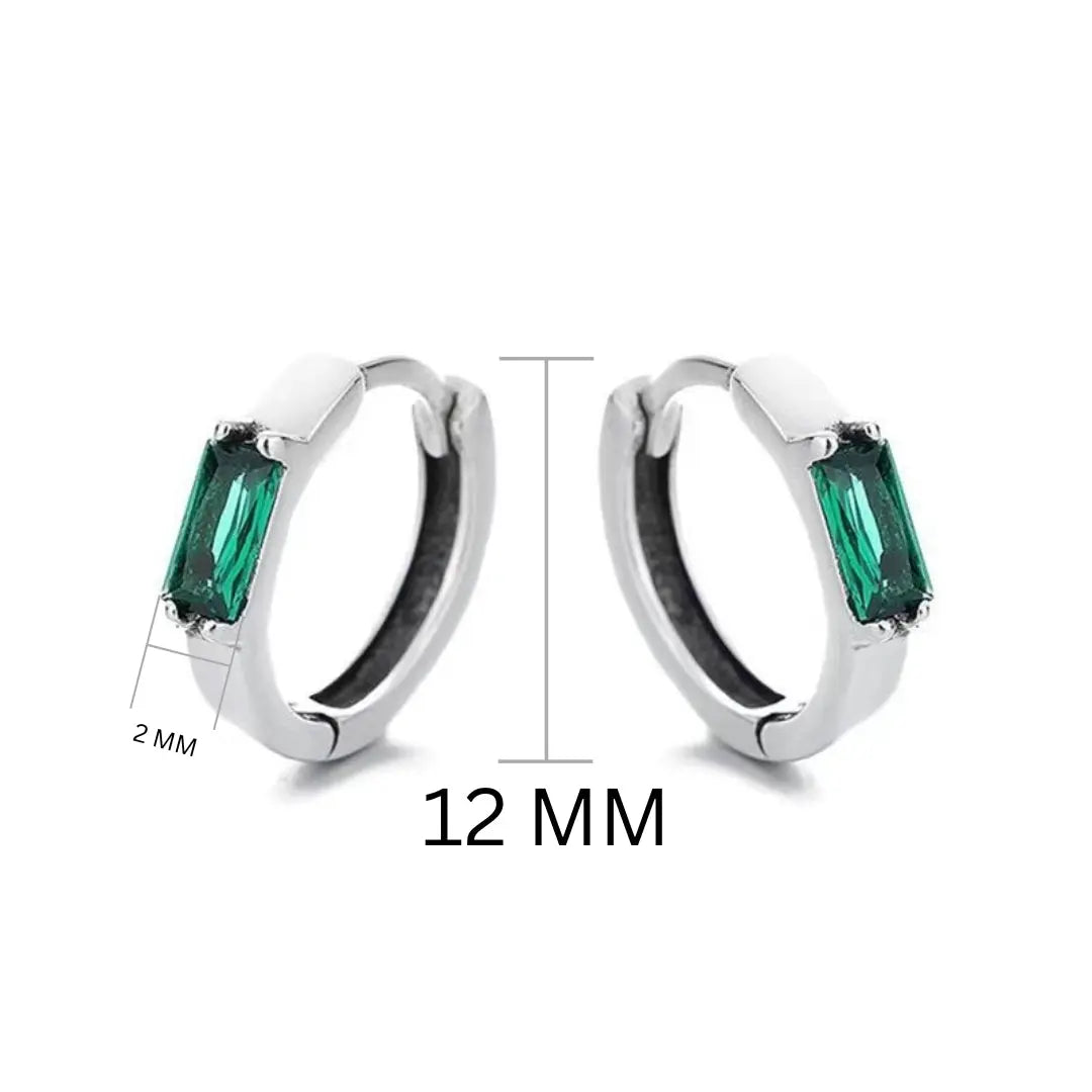 Classic Round Emerald Earrings | Salty