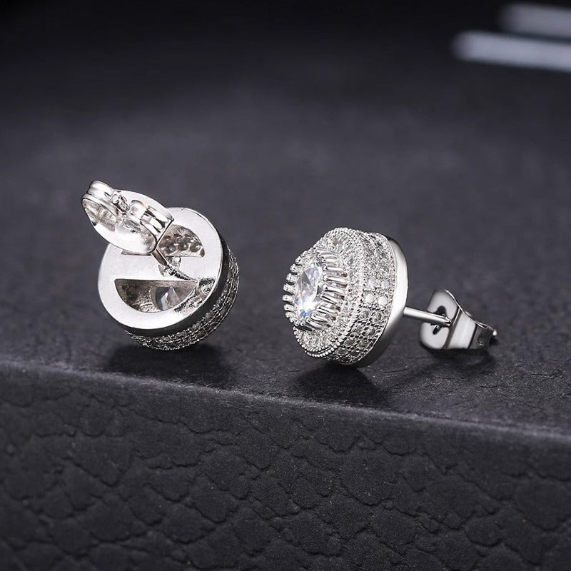 Diamond Silver Tidbit Earrings | Salty