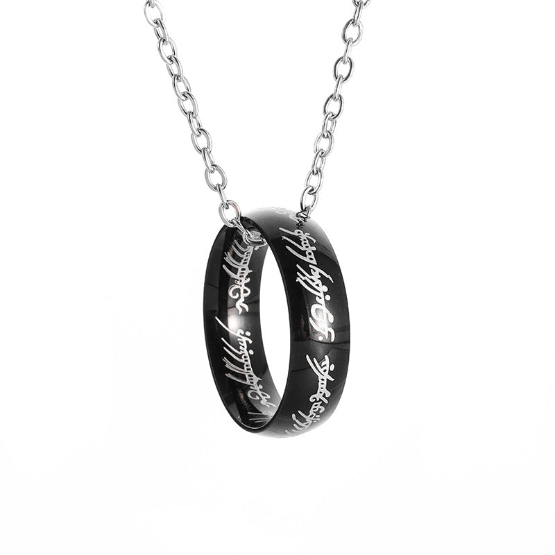 Promise Ring Chain - Black | Salty