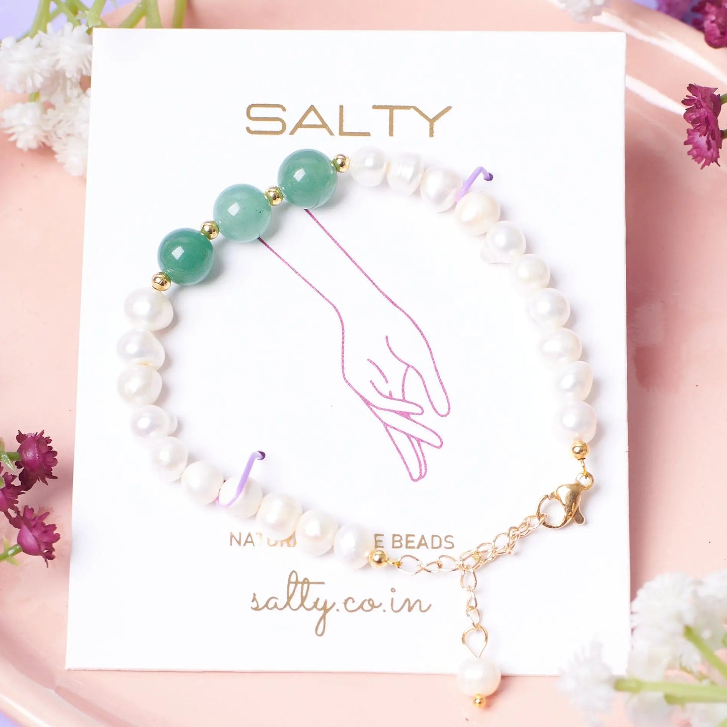 Coronation Pearl Beaded Band | Salty