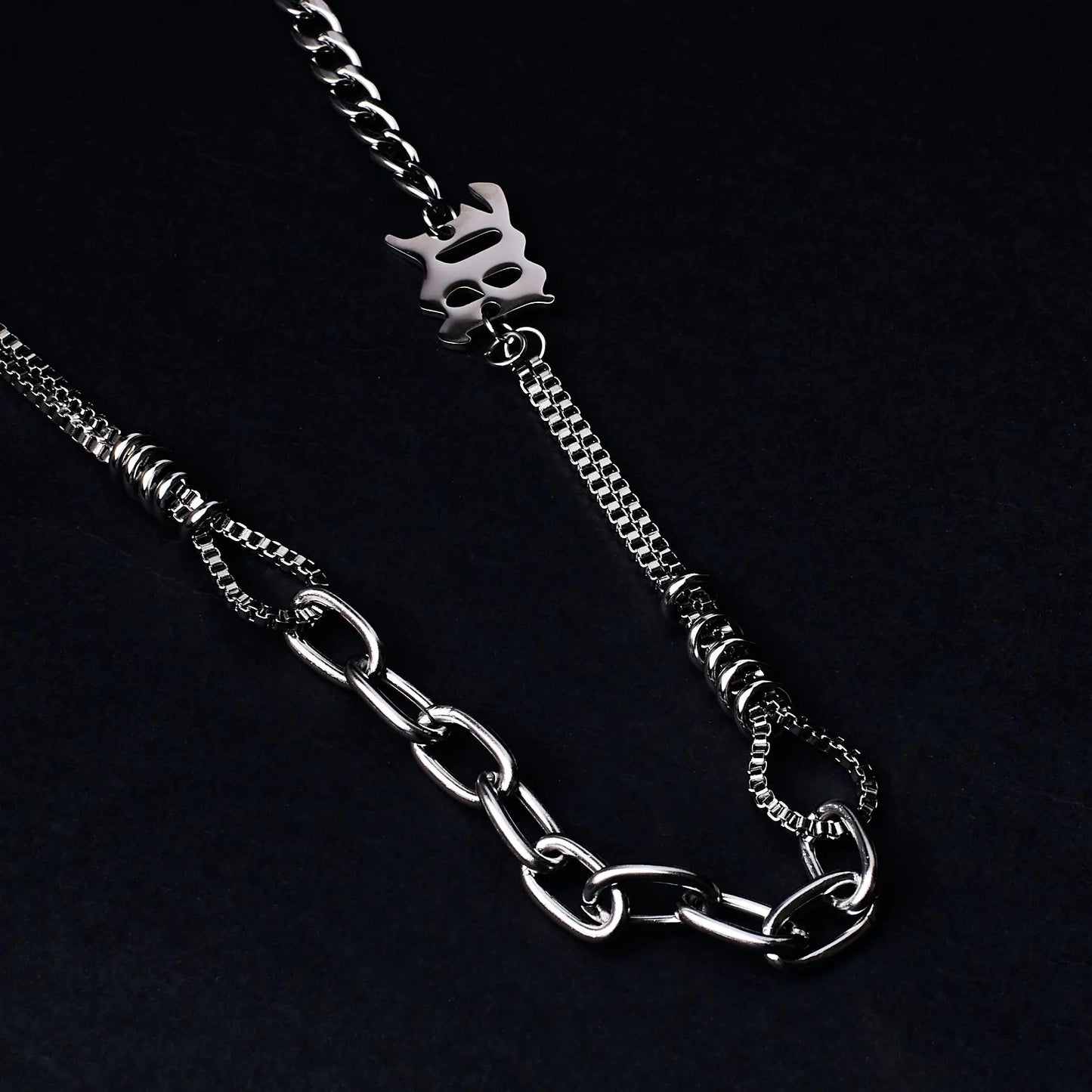 Cryptic Rune Silver Chain | Salty