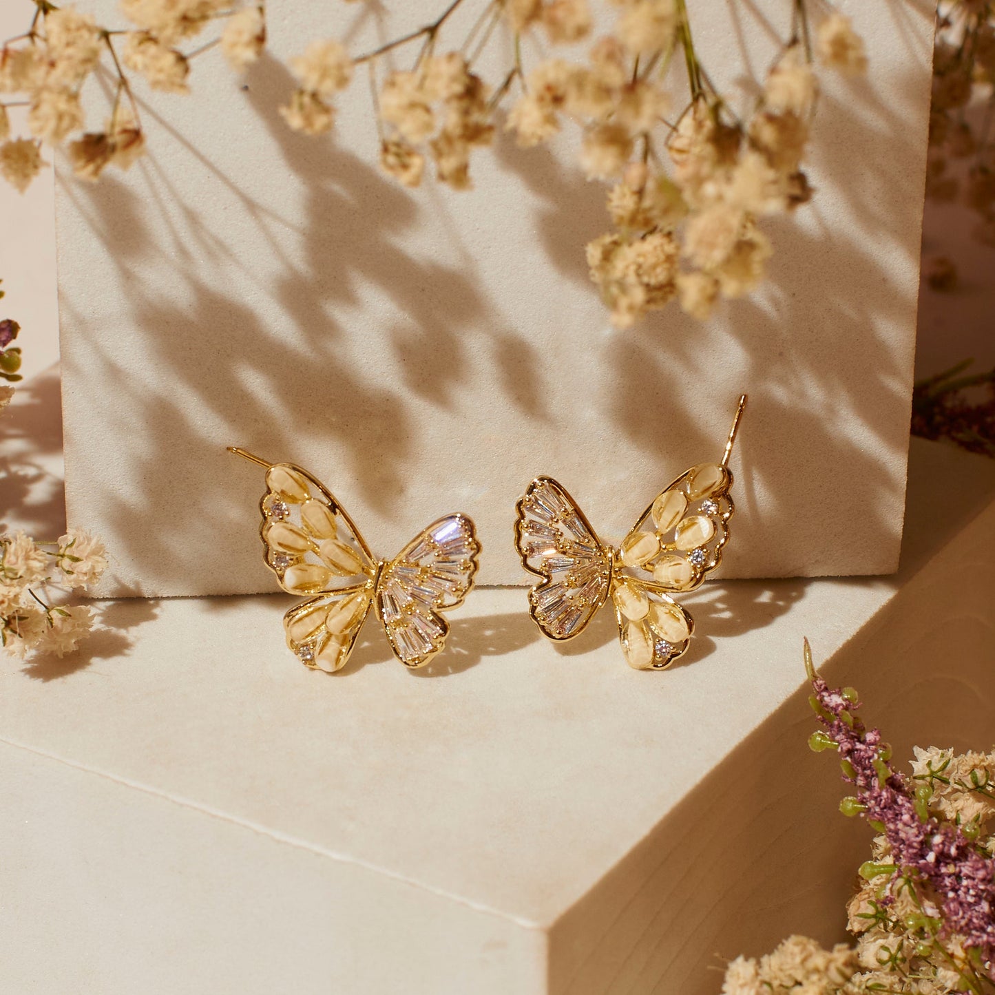 Crystal Fly Earrings Salty