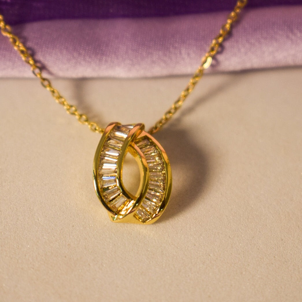 Effortless Glamour Golden Strand Necklace Salty