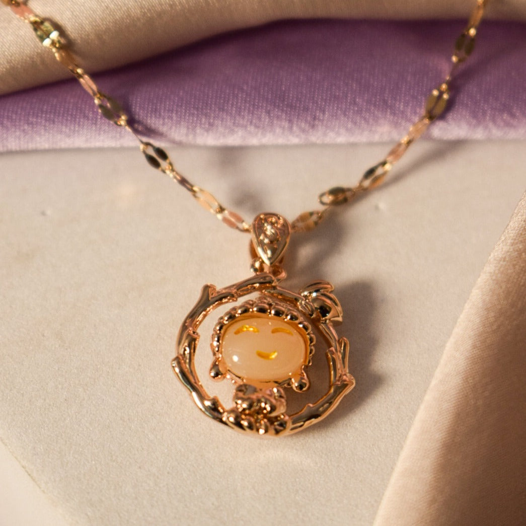 Gemfire Luster Rose Gold Necklace Salty