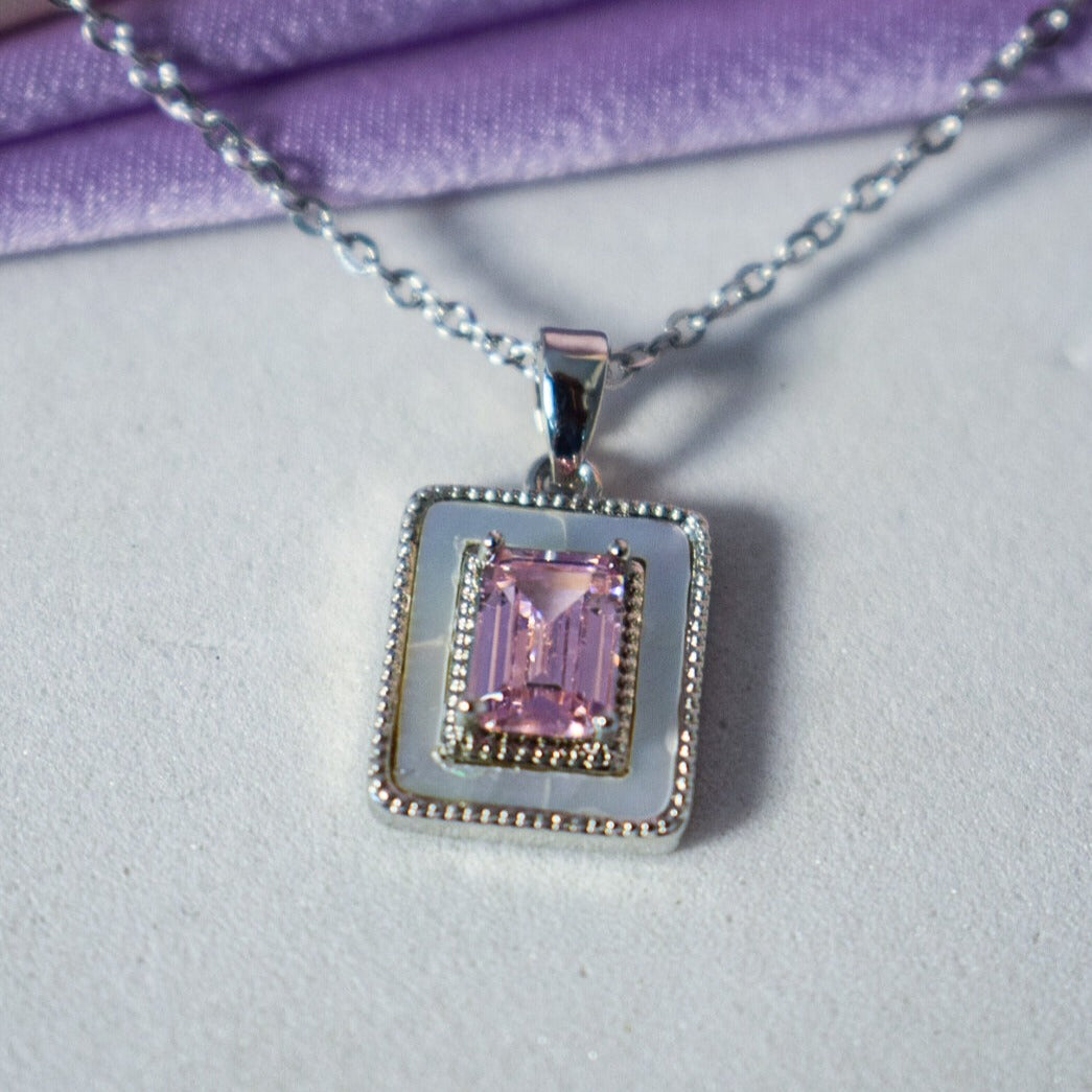 Sublime Pink silver Sophistication Necklace Salty