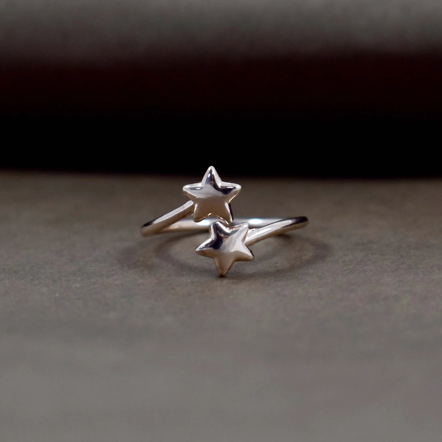 Rockstar rose-gold ring