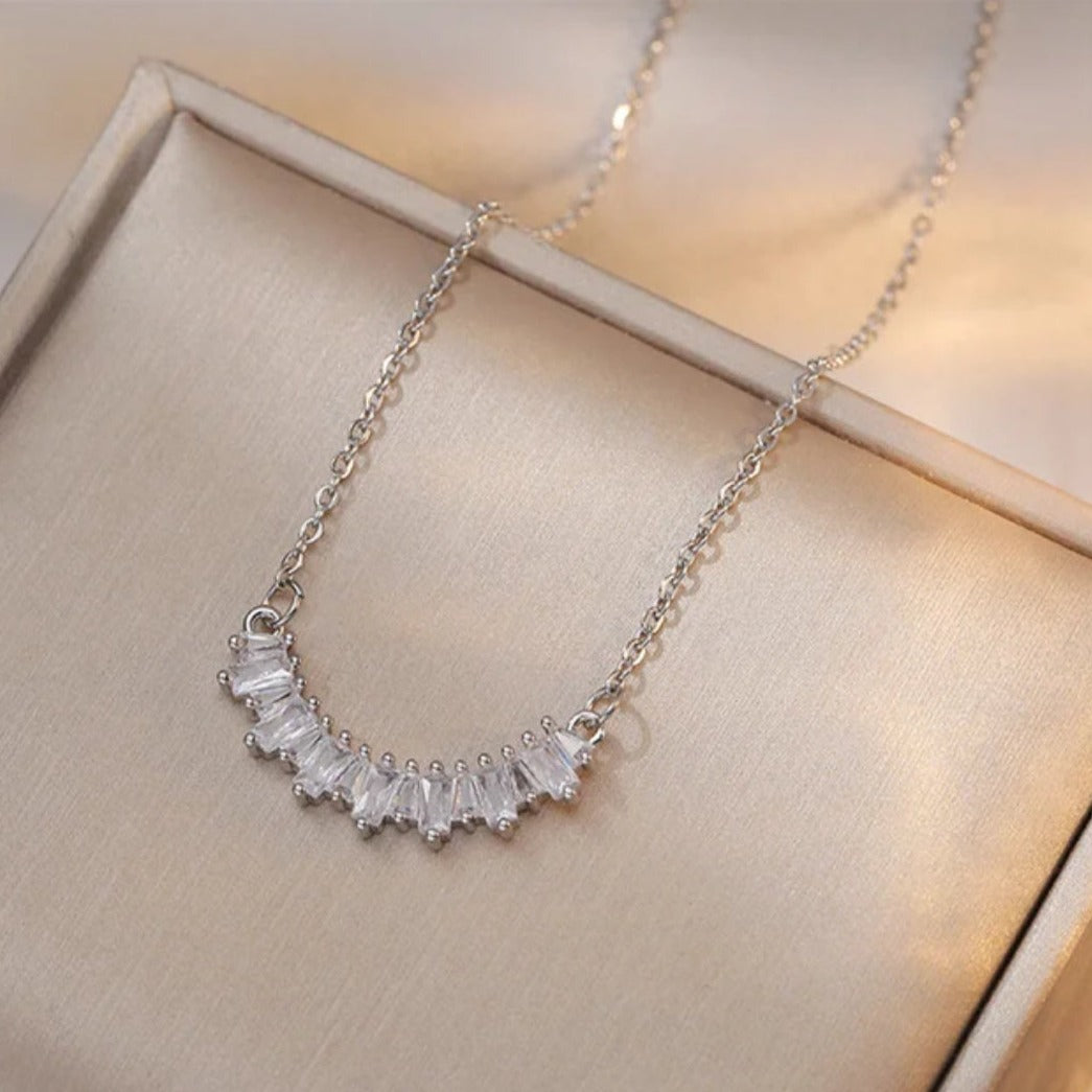 Dazzling Crystal Influx Necklace Salty
