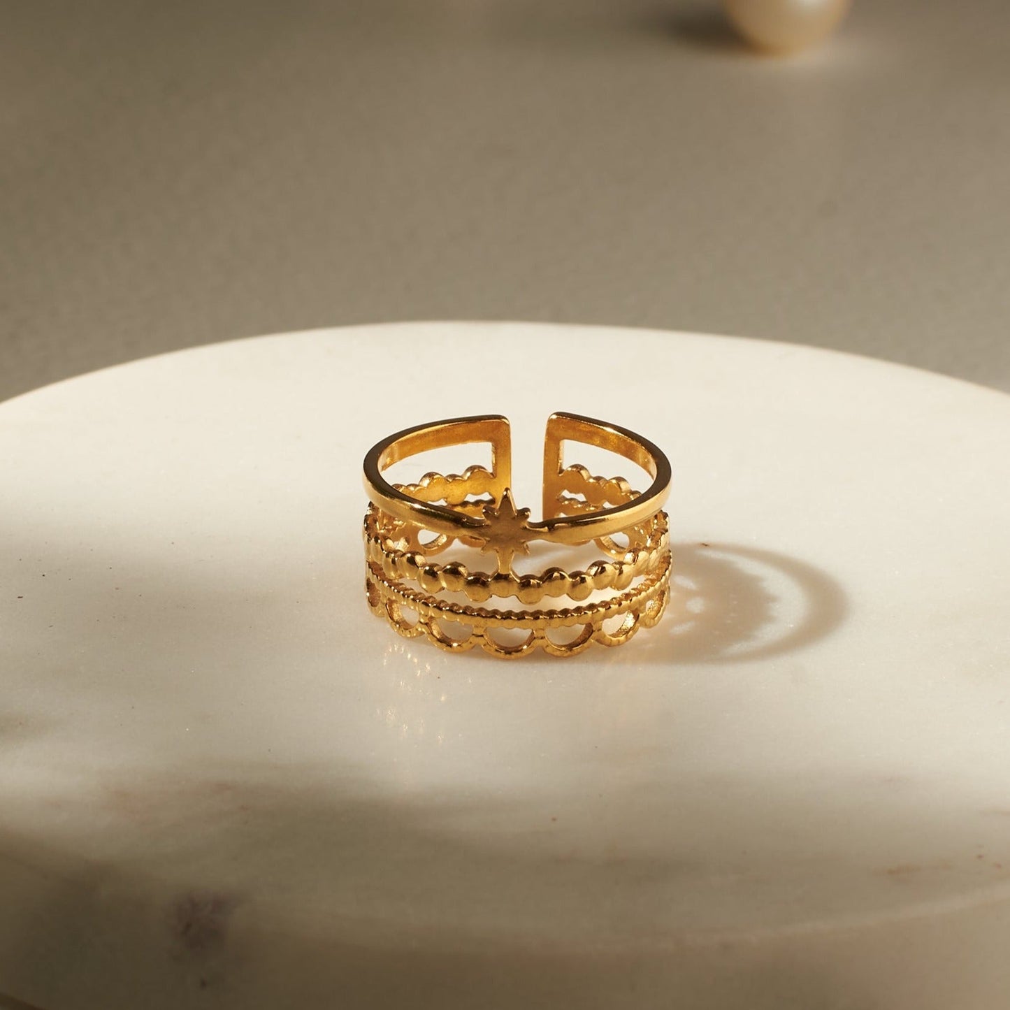 Deia Domed Ring Salty
