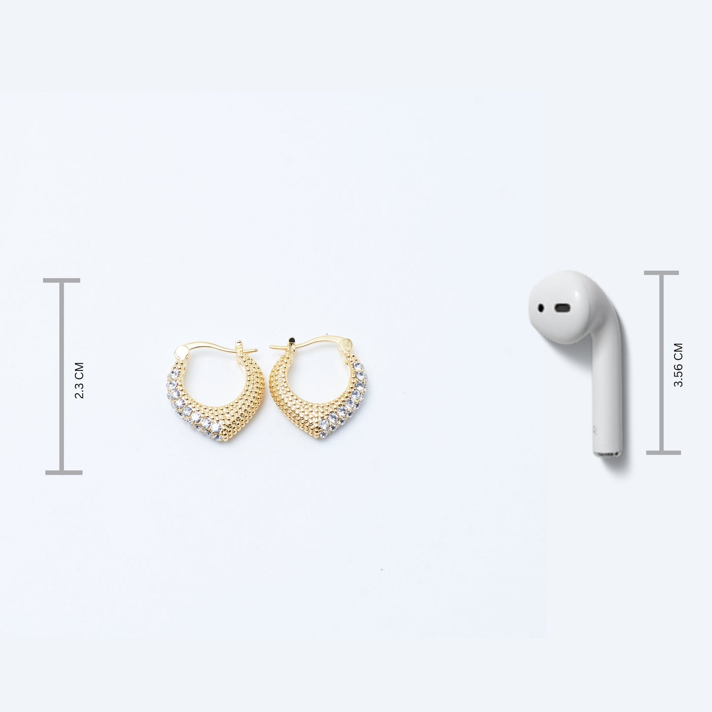 Diamond Blossom Elegance Hoops Salty