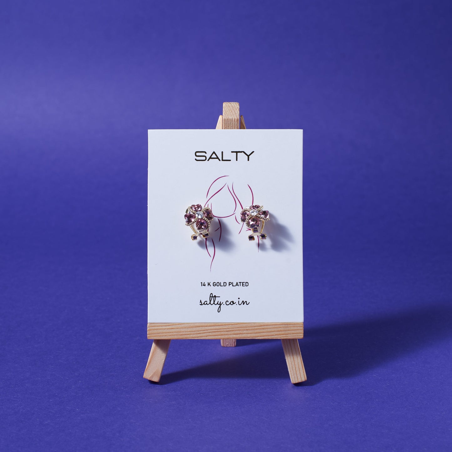 Diamond Daisy Earrings Salty