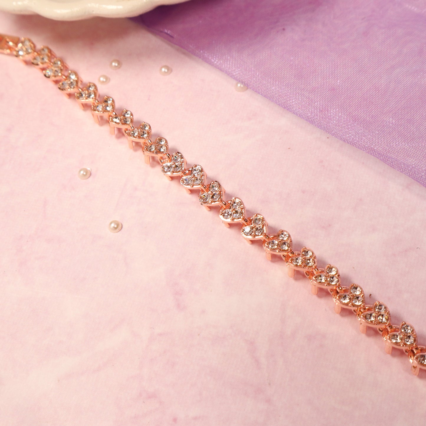 Diamond Enchantment Rose-Gold Bracelet Salty