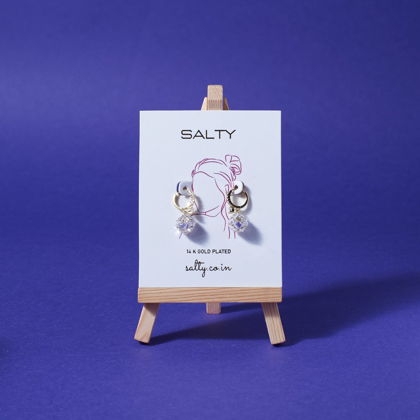 Diamond Tulip Twirl Earrings Salty