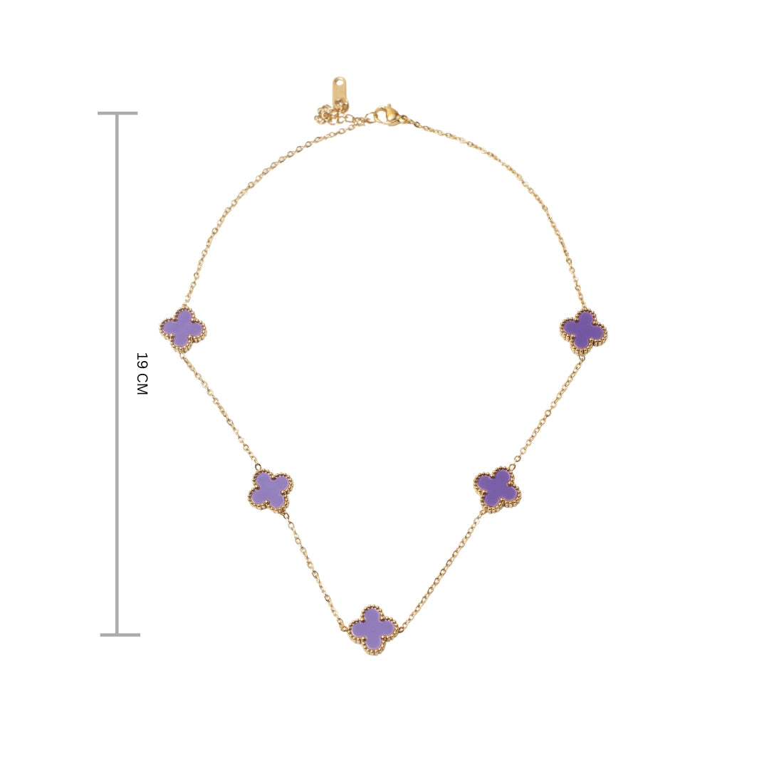 Dreamy Clover Necklace Salty
