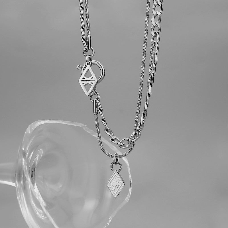 Dual Silver Stratum Chain Salty Alpha