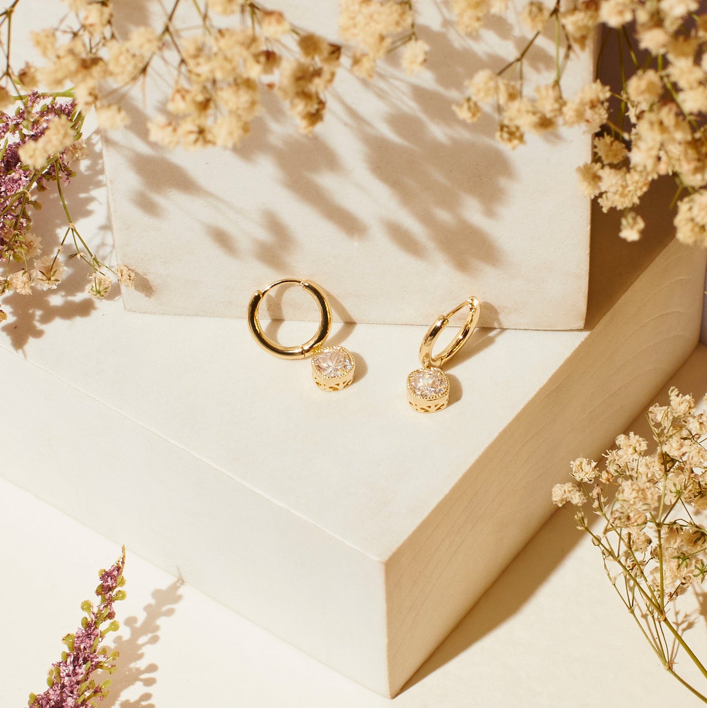 Blush Diamond Earrings Salty