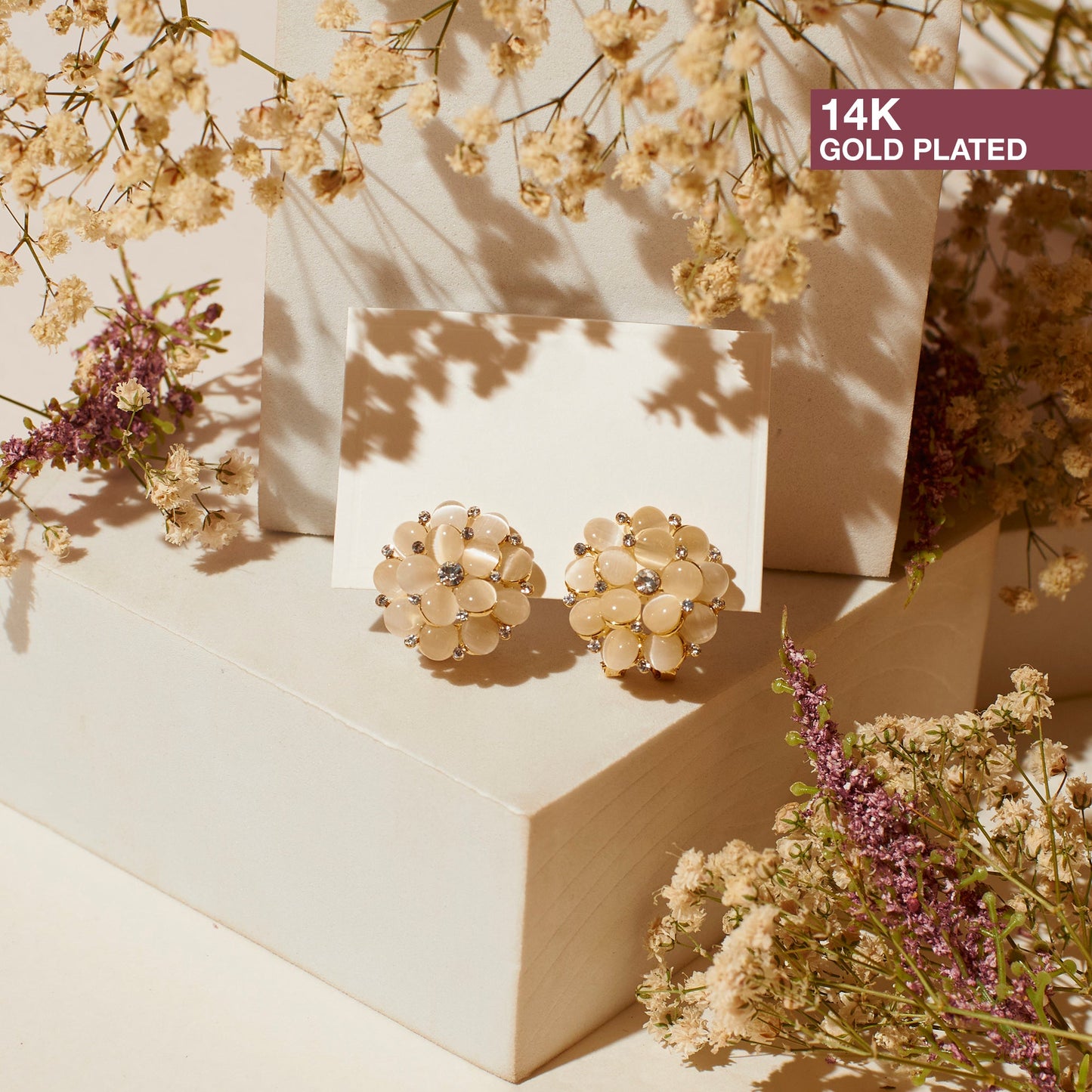 Showstopper Solitaires Studs Salty