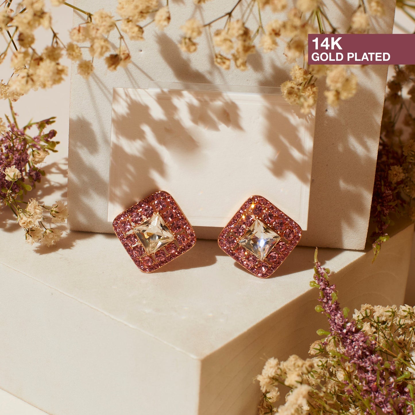 Rosette Radiance Studs Salty