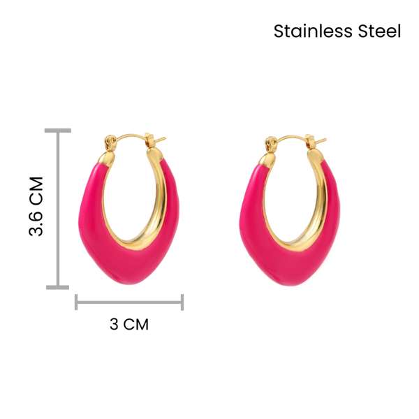Ardent Pink Gold Earring