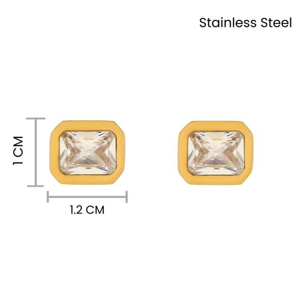 Gleeful Crystal Gold Earring