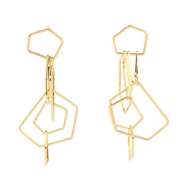 Prismy Luxury Gold Earring