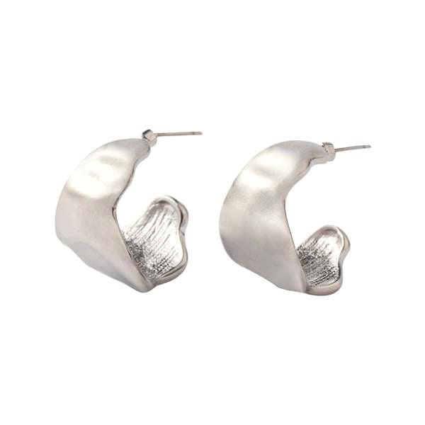 Bumpy Silver Earring