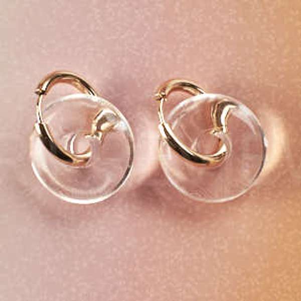 Katty Ice Gold Hoop Earring