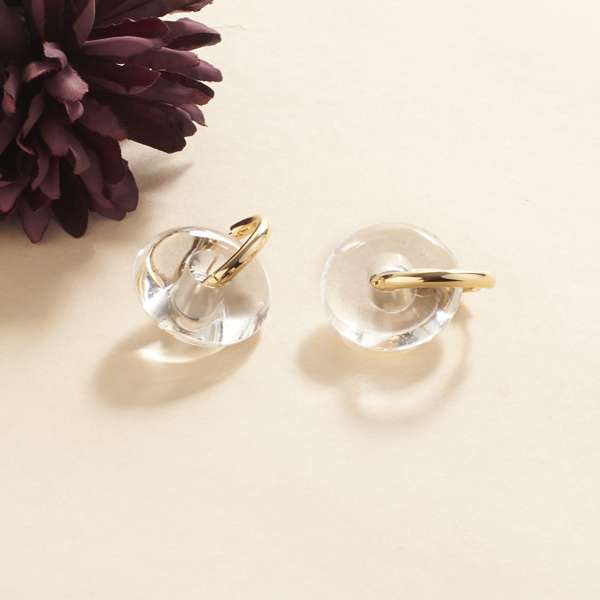 Katty Ice Gold Hoop Earring
