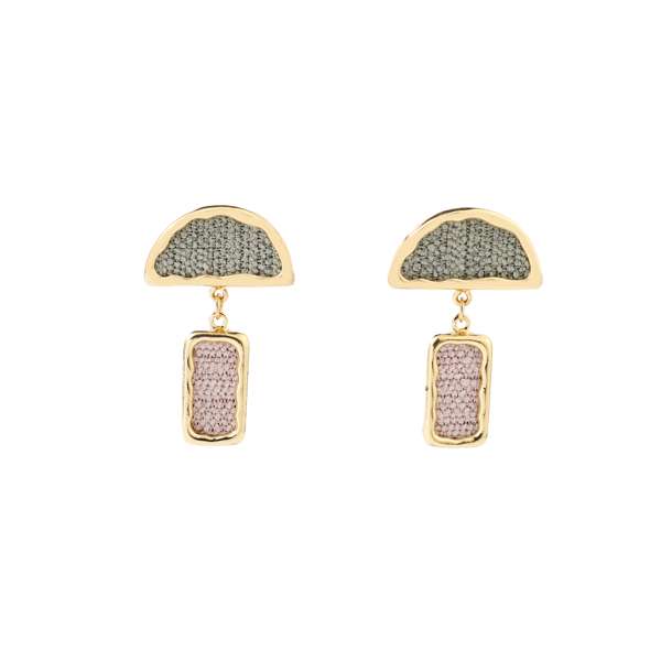 Mushroom Gold Earring