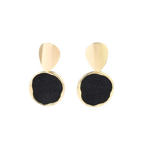 Lisa Black Gold Earring