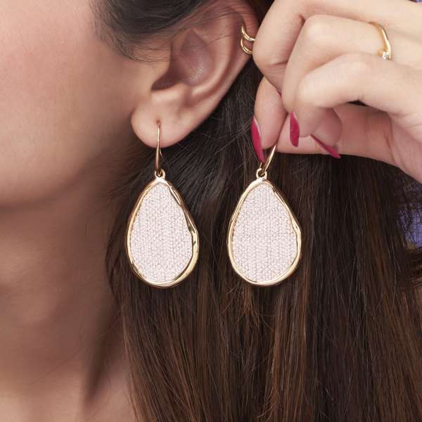 Peachy Egg Pink Gold Earring
