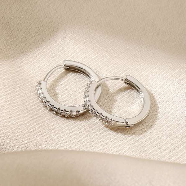 Almos Studded Silver Earring