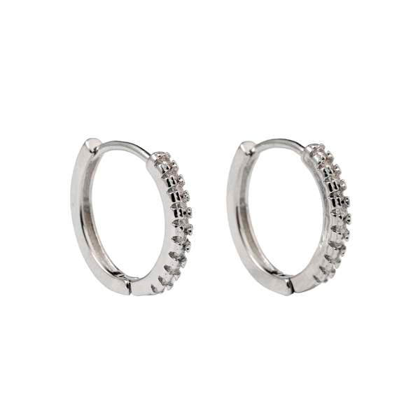 Almos Studded Silver Earring