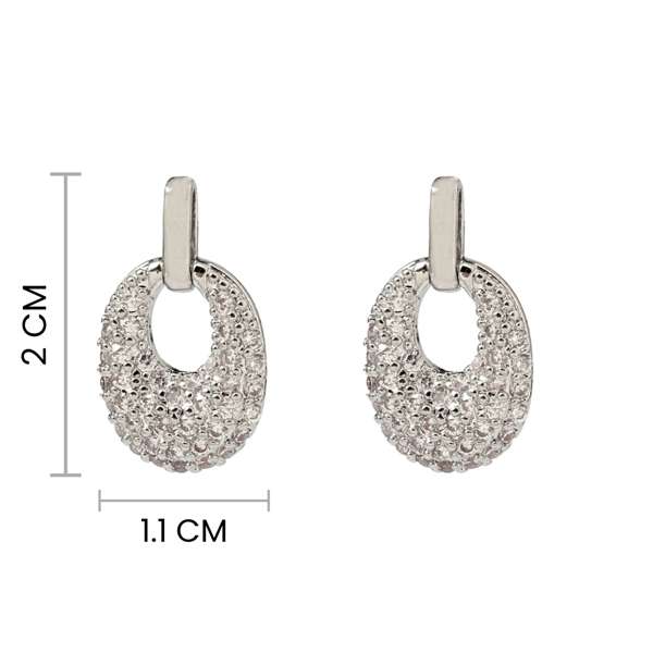 Gail Silver Studded Earring