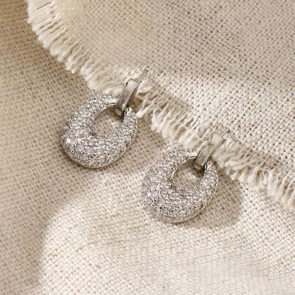 Gail Silver Studded Earring