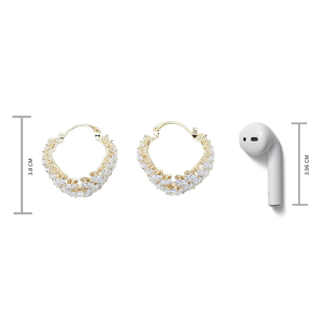 Eclat Chic Earrings - Golden Salty
