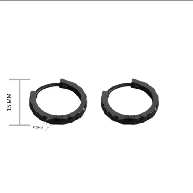 Eclipse Black Earrings | Salty
