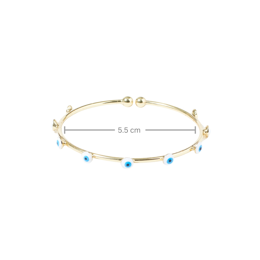 Elegant Evil Eye Bangle Salty