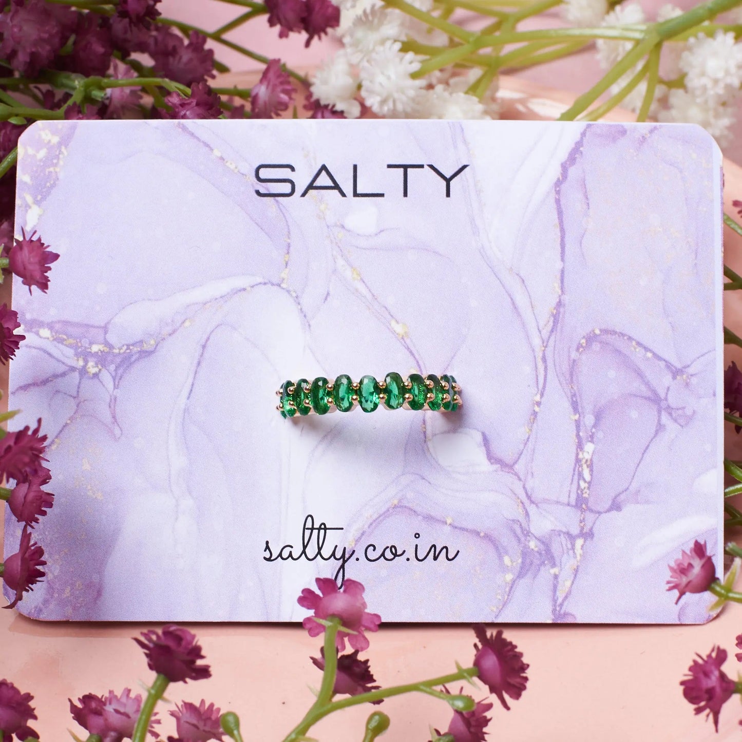 Emerald Twirls Ring | Salty