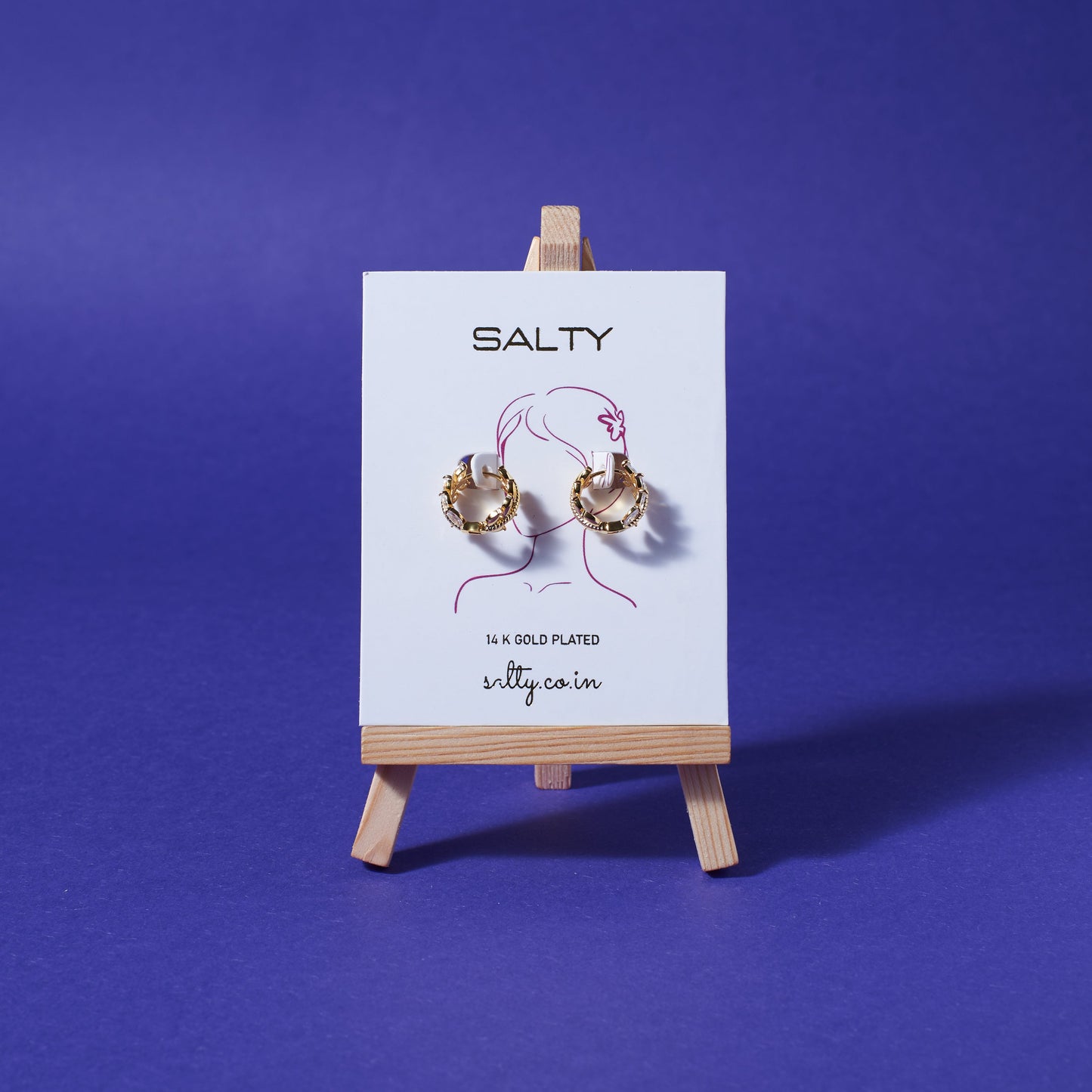 Etoile Crystal Earrings Salty