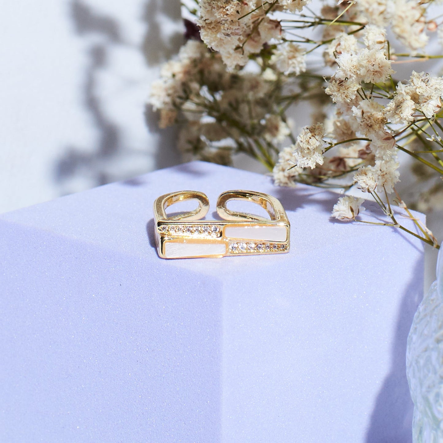 Evangeline Bold Golden Ring Salty