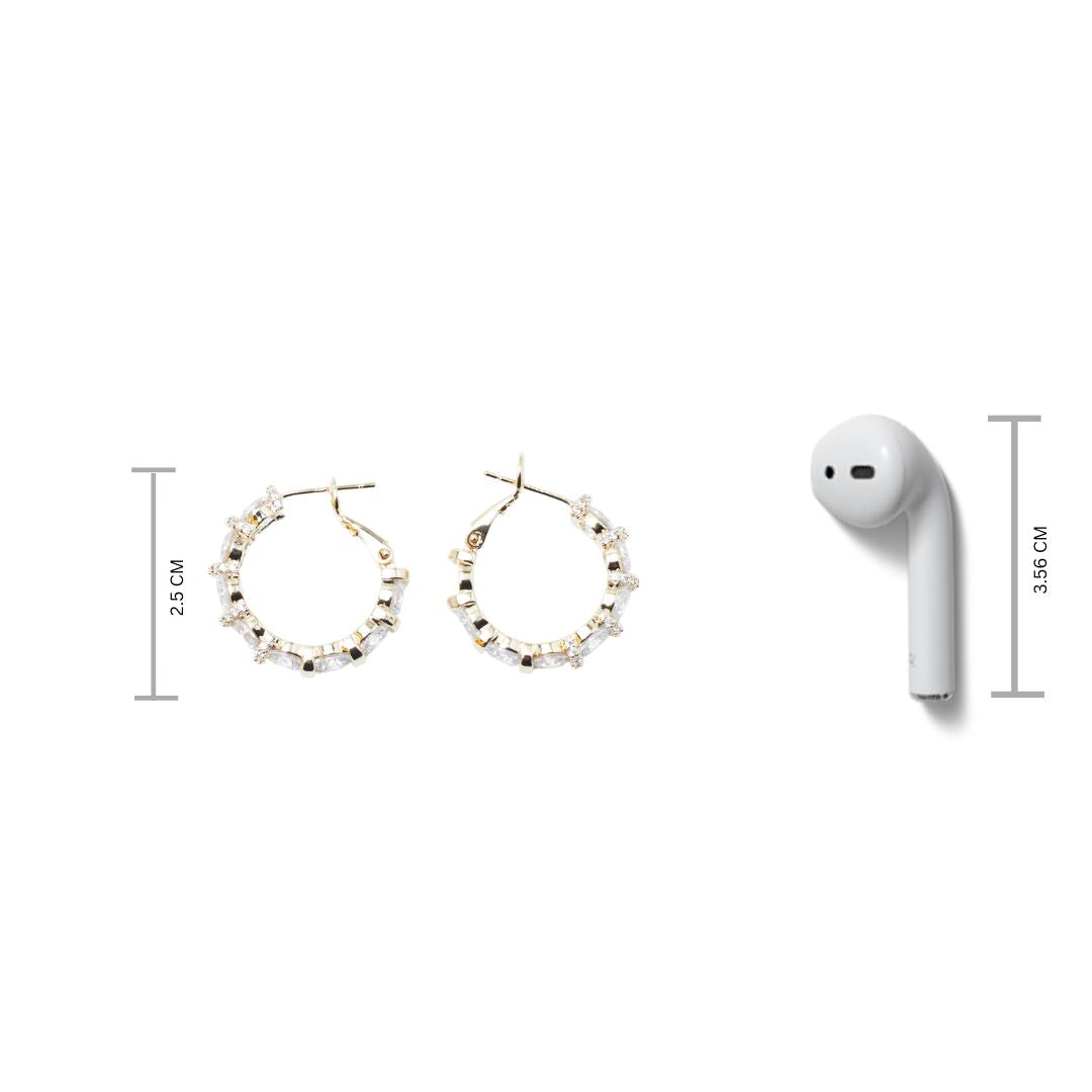Exquisite Gem Earrings Salty