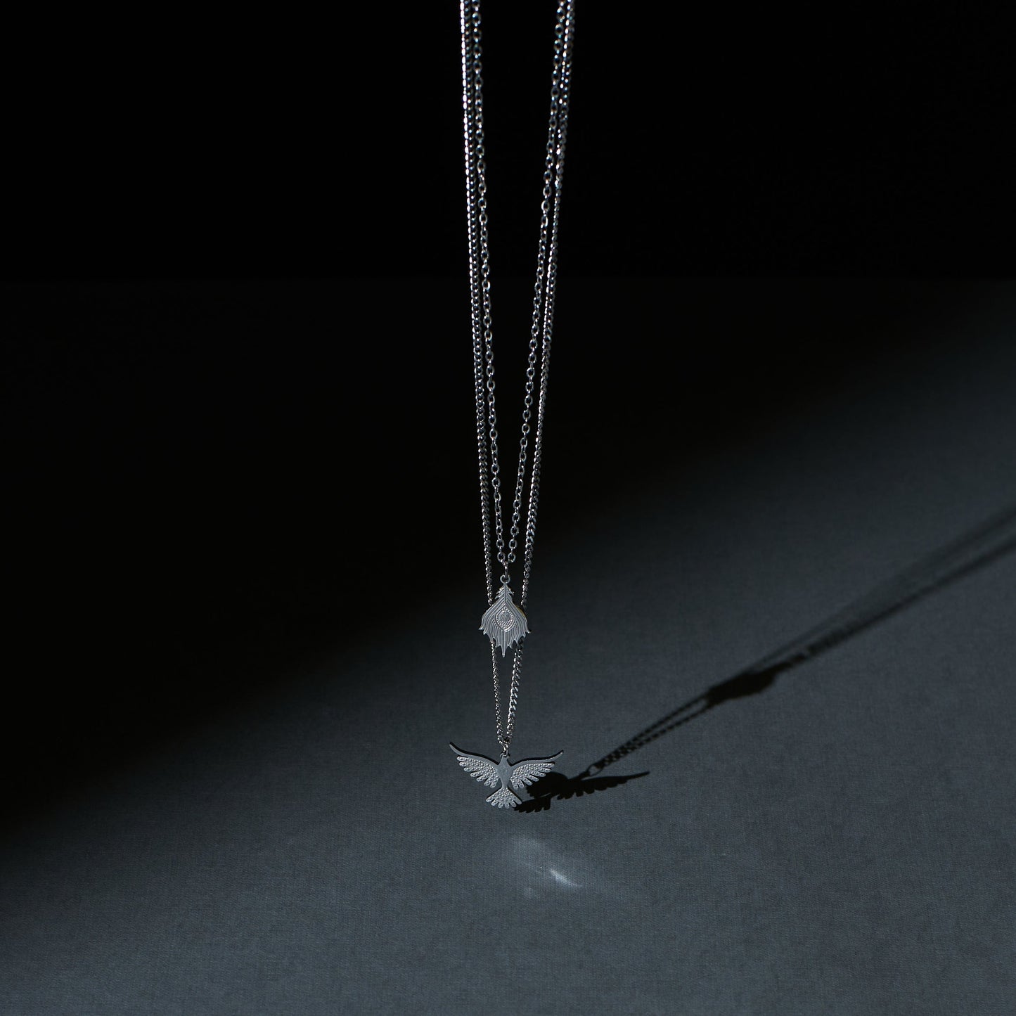 Fawkes Silver Layered Necklace Salty