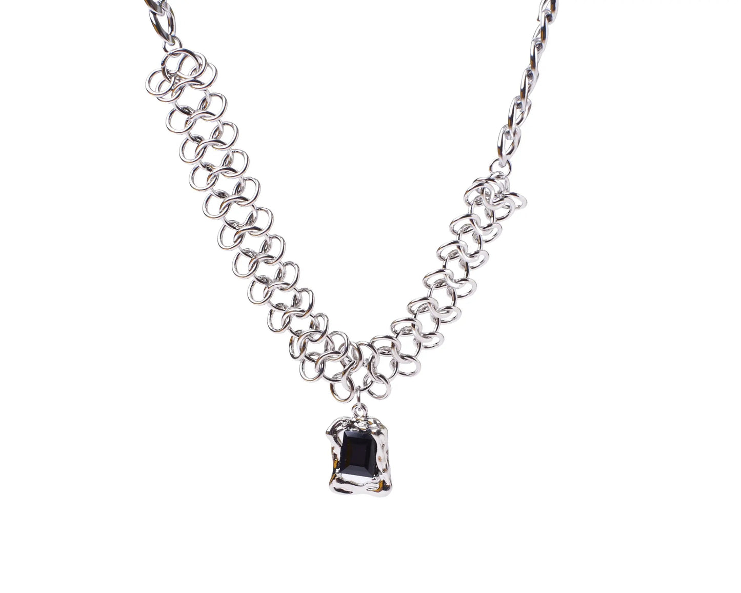 Funky Silver Stone Chain | Salty