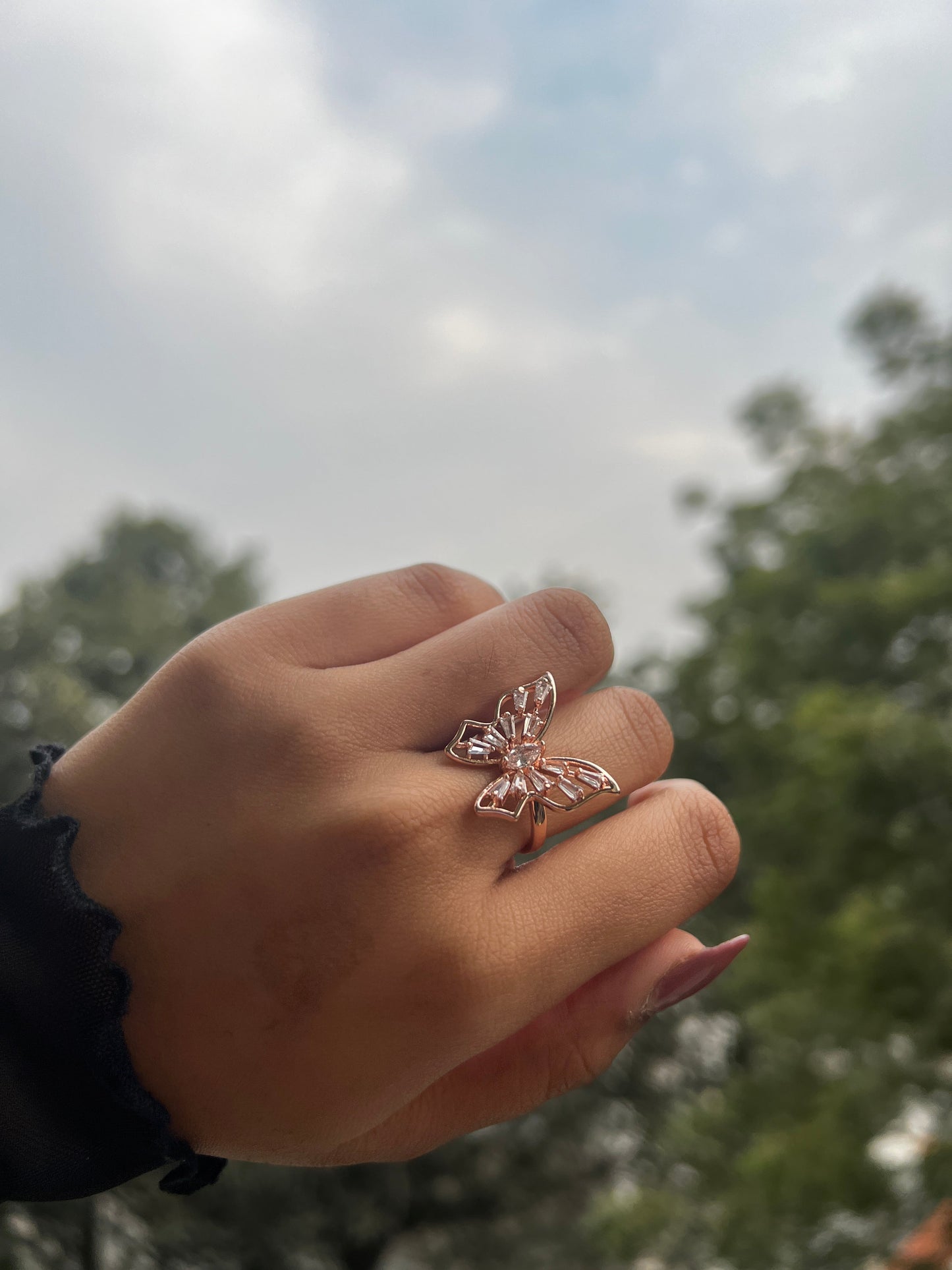 Golden Birdwings ring