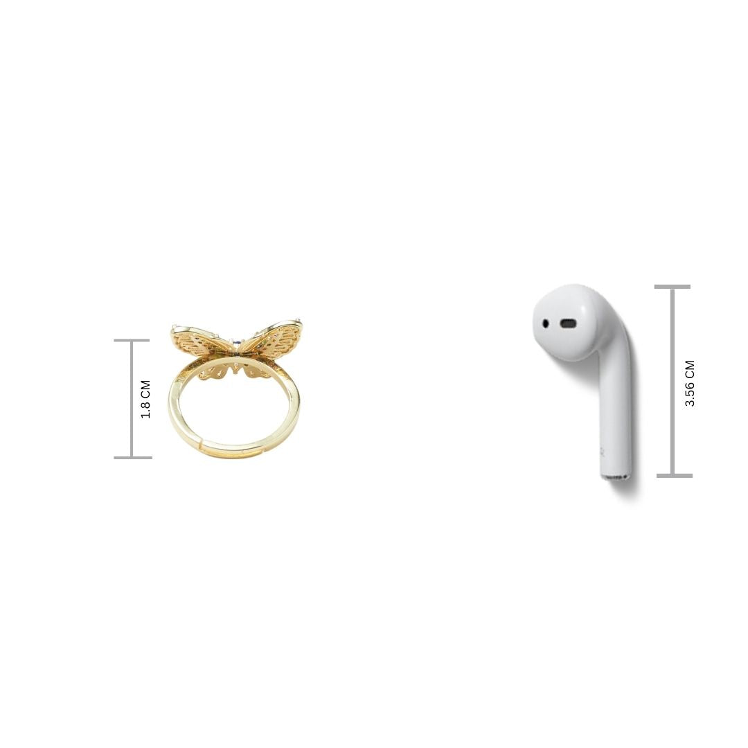 Good Fortune Butterfly Ring Salty