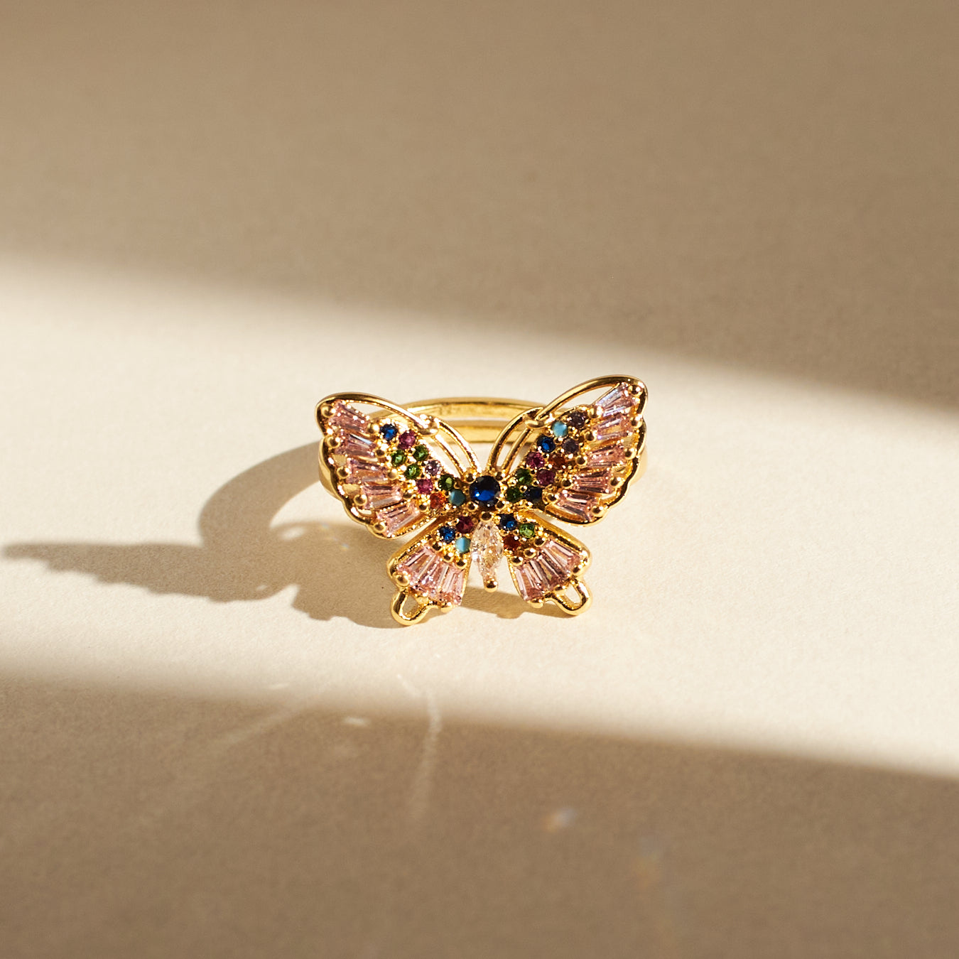 Good Fortune Butterfly Ring Salty