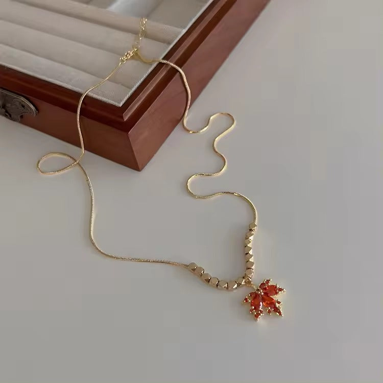 Scarlet Swirl Necklace