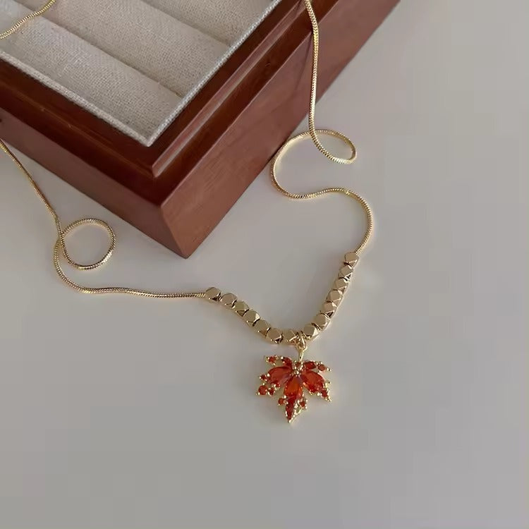 Scarlet Swirl Necklace