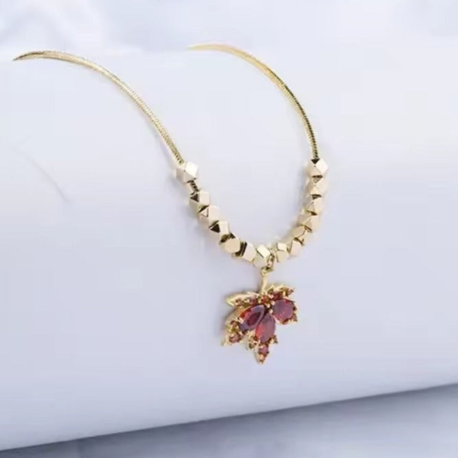Scarlet Swirl Necklace