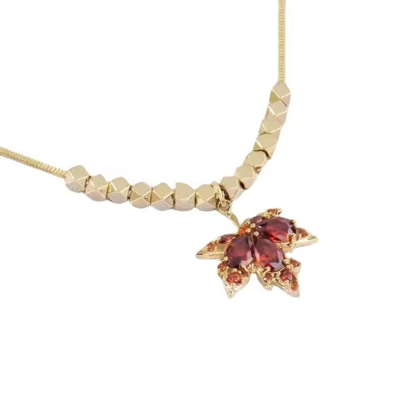 Scarlet Swirl Necklace